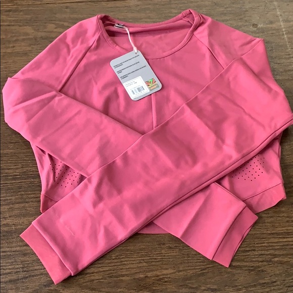 Gymshark Tops - Whitney Simmons Hot Fire Pink Crop Top